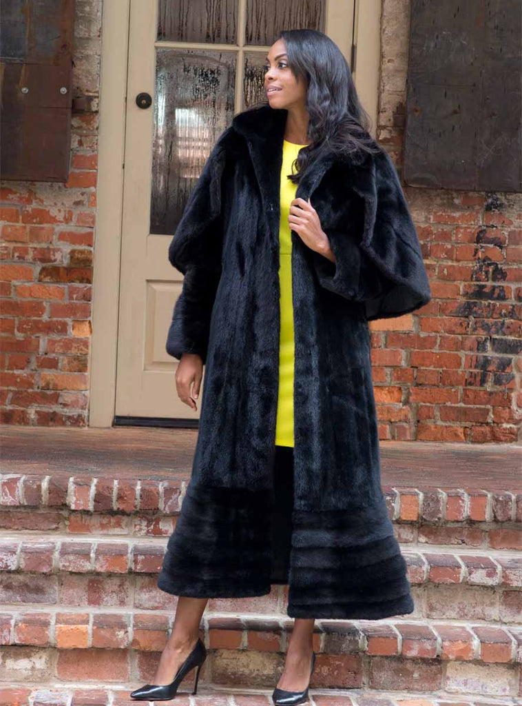 women's mink fur coat