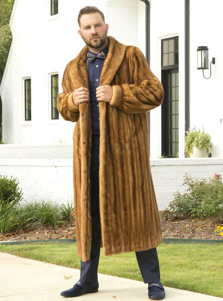 men's whisky mink coat