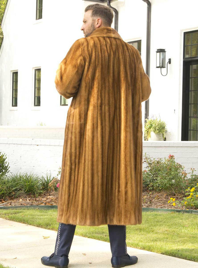 men's whisky mink coat