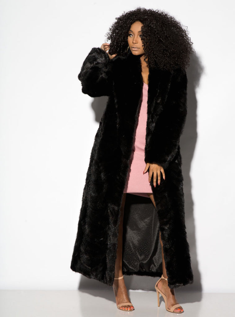 women's mink fur coat