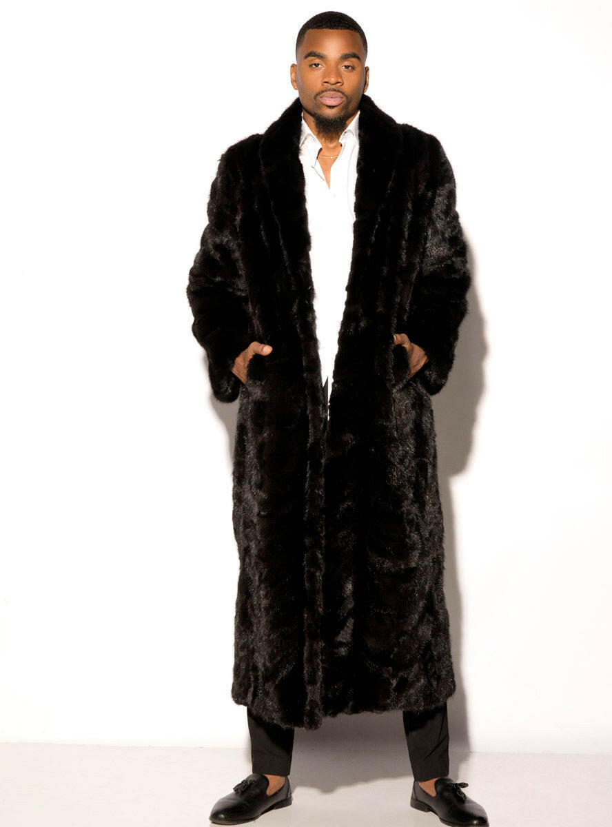 American Mink Designer Coat Men Fishing Whole Fur Long 1AH6 From  Buyyourlove, $99.09