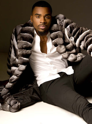 Men's Chinchilla Fur Coat.