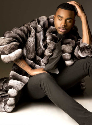 Men's Chinchilla Fur Coat.