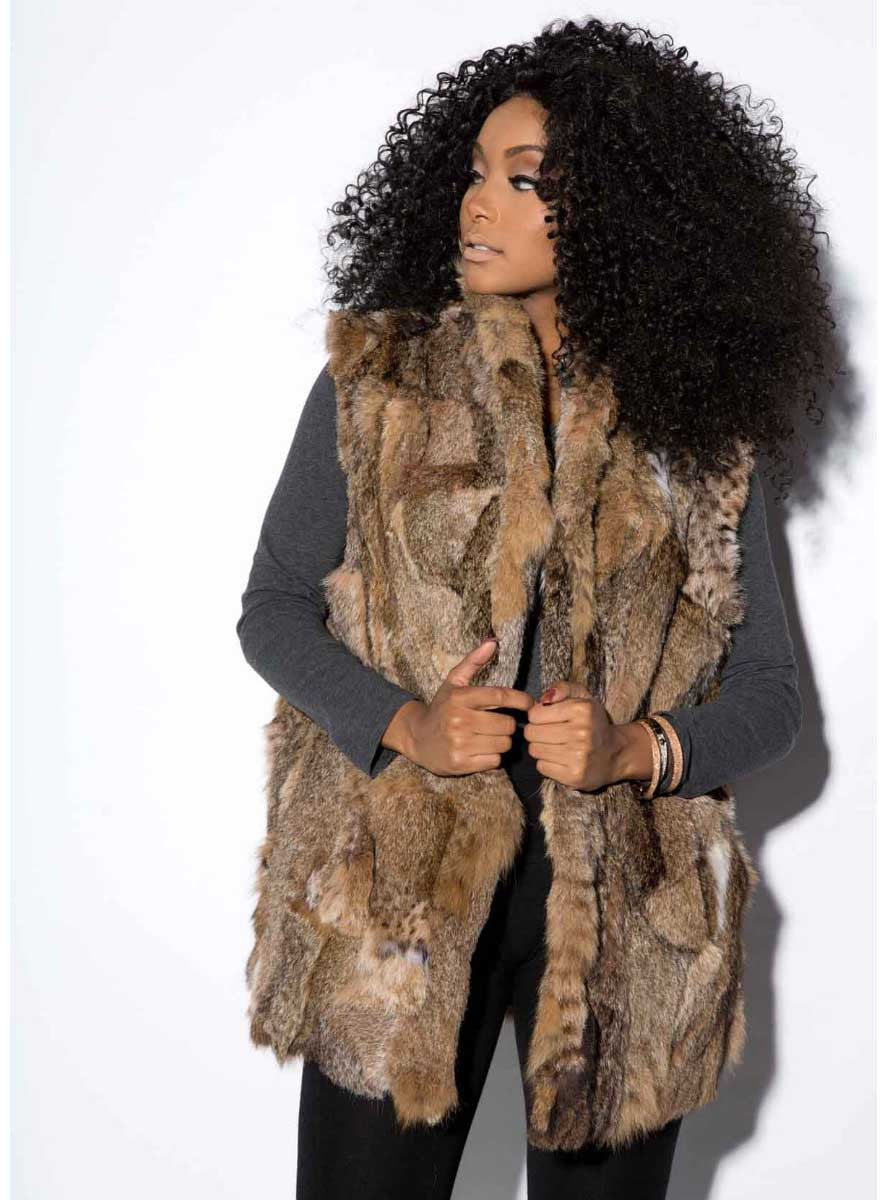Bobcat fur vest new arrivals