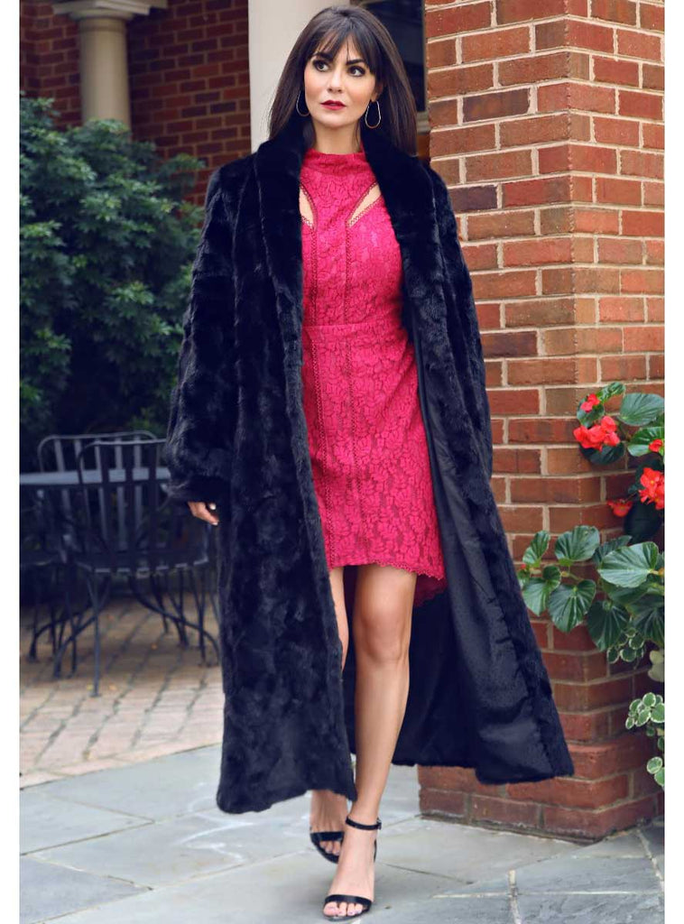 women's mink fur coat