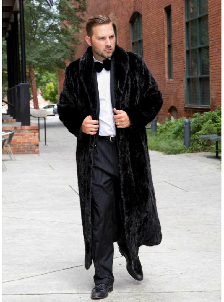 men's mink fur coat