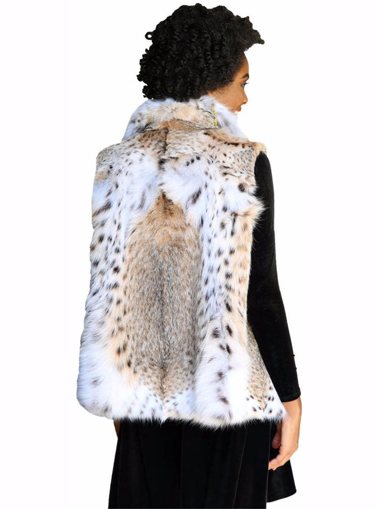 Women's Bobcat Fur Vest