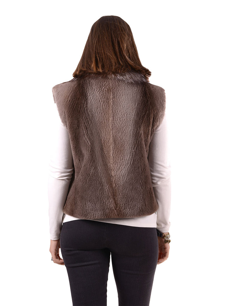 Women's Sheared Beaver Fur Vest
