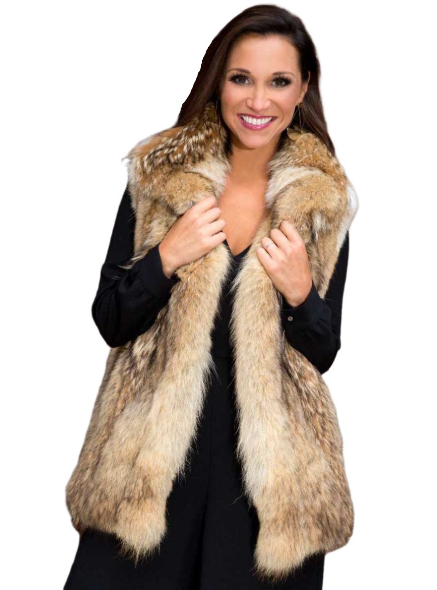 Coyote fur vest online