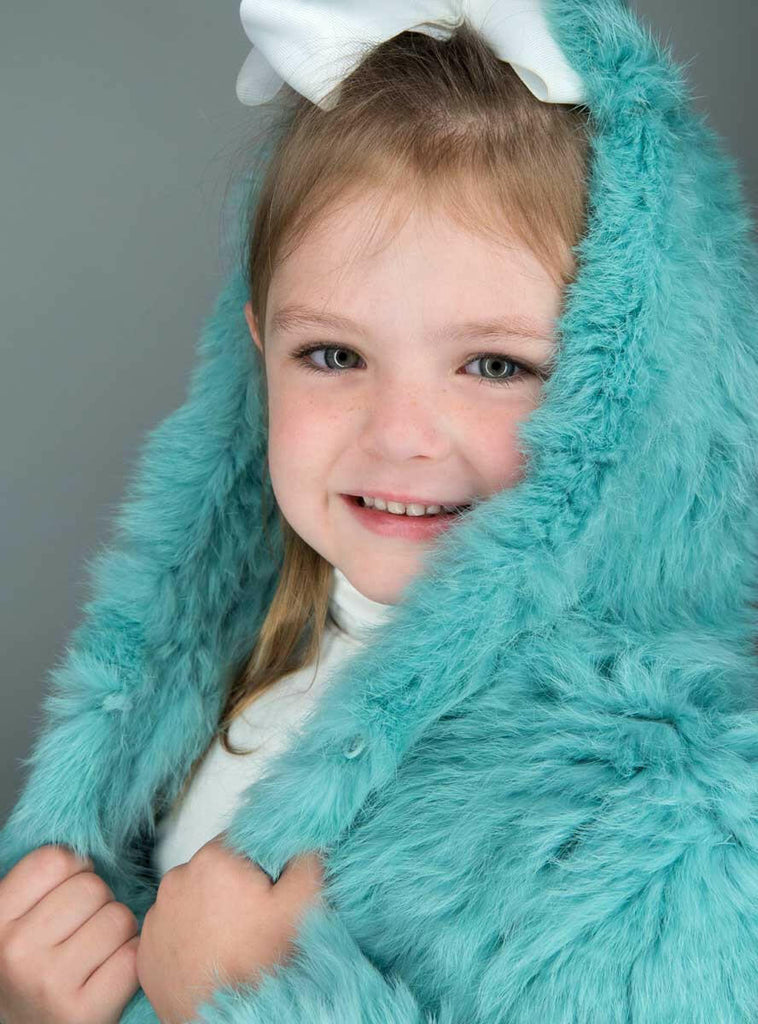 children's rabbit fur jacket