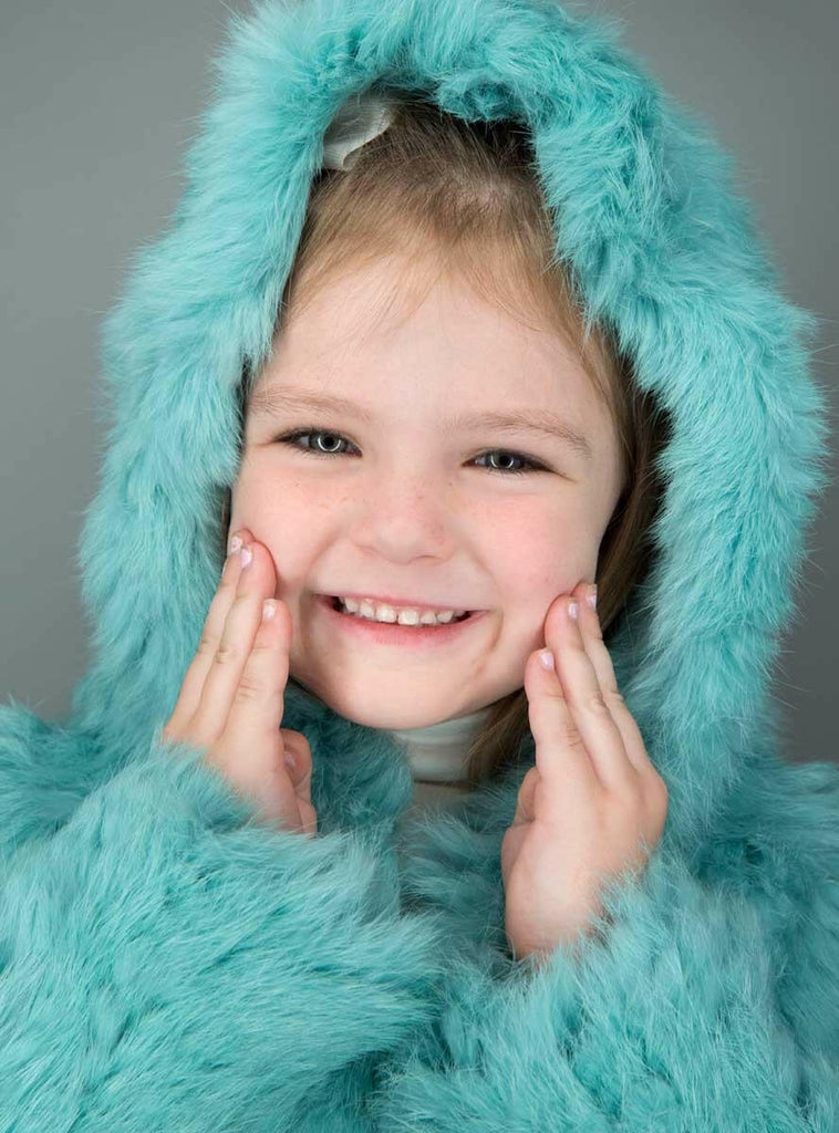 children's rabbit fur jacket
