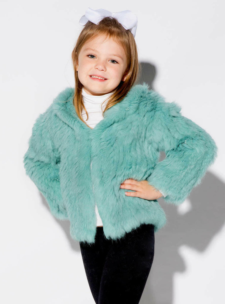 children's rabbit fur jacket