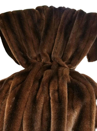 Full Skin demi buff Mink Fur Blanket.