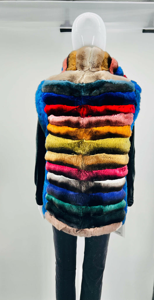 fur clearance - custom chinchilla fur vest