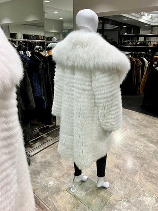 Fox Fur Coat with Princess Collar.