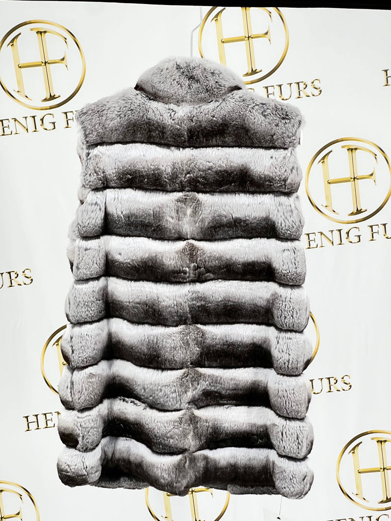 clearance chinchilla fur vest
