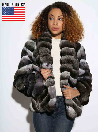 Chinchilla Fur Bolero Jacket.