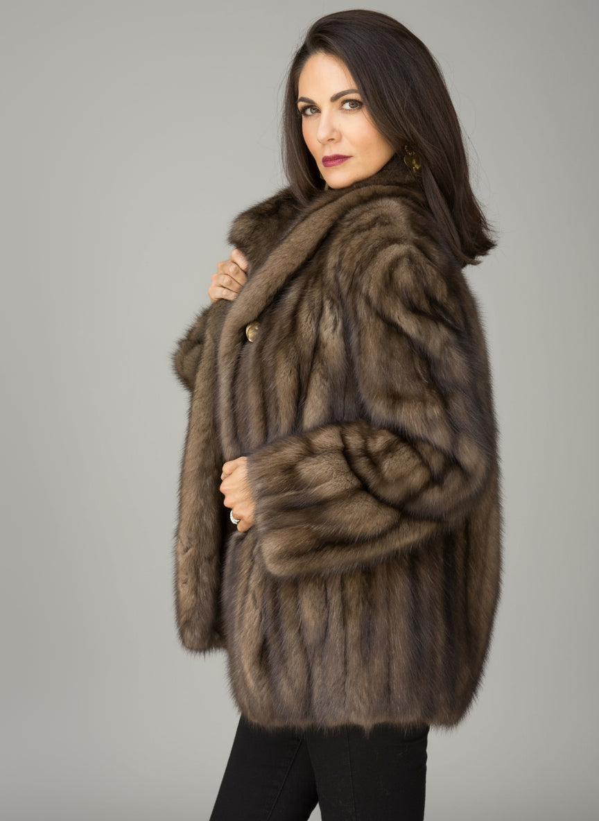 Russian Sable Fur Coat Price Russian Sable Fur Jacket With Shawl